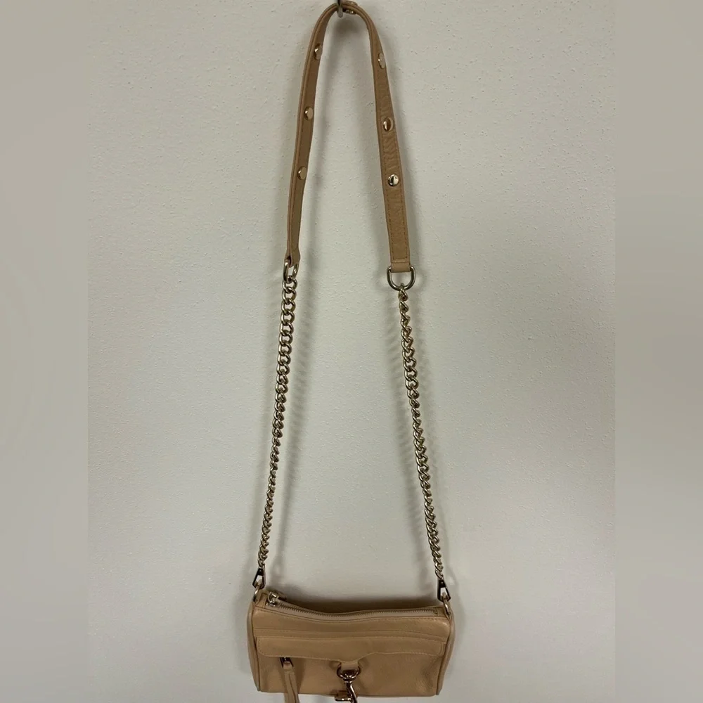 Rebecca Minkoff Leather Mini M.A.C. Bag in Camel